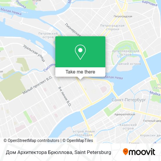 Дом Архитектора Брюллова map