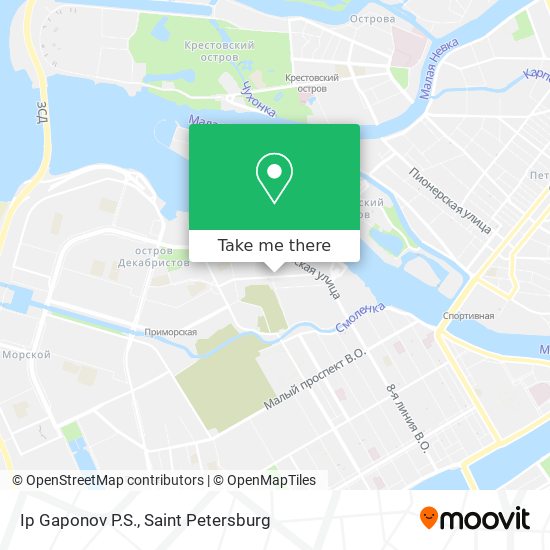 Ip Gaponov P.S. map