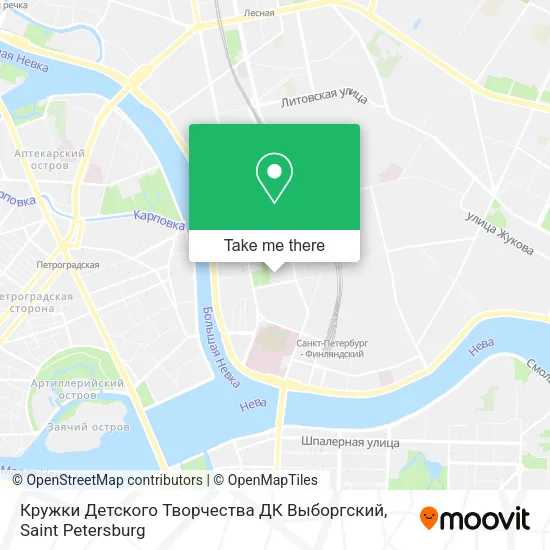 Кружки Детского Творчества ДК Выборгский map
