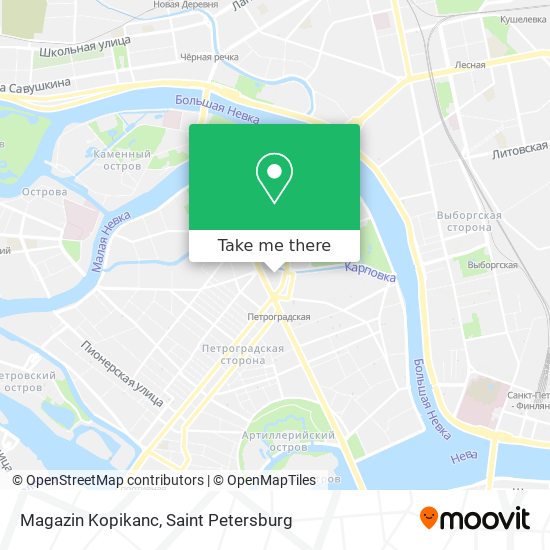Magazin Kopikanc map
