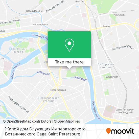 Жилой дом Служащих Императорского Ботанического Сада map