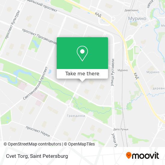 Cvet Torg map