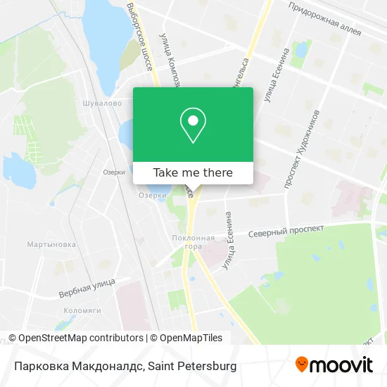 Парковка Макдоналдс map