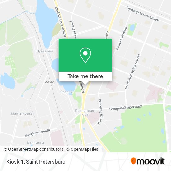 Kiosk 1 map