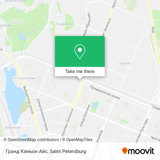 Гранд Каньон Айс map