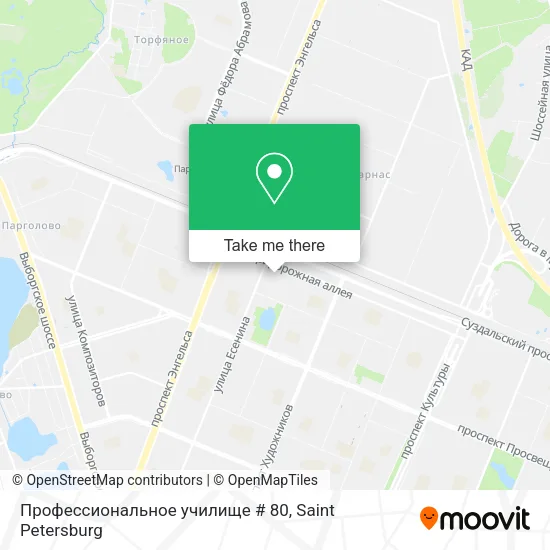 Профессиональное училище # 80 map