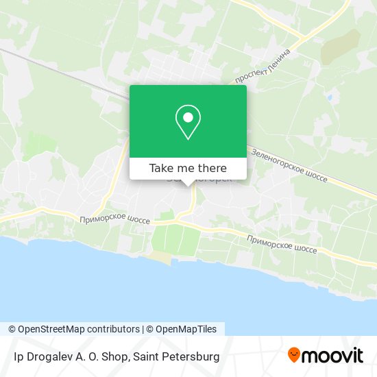 Ip Drogalev A. O. Shop map
