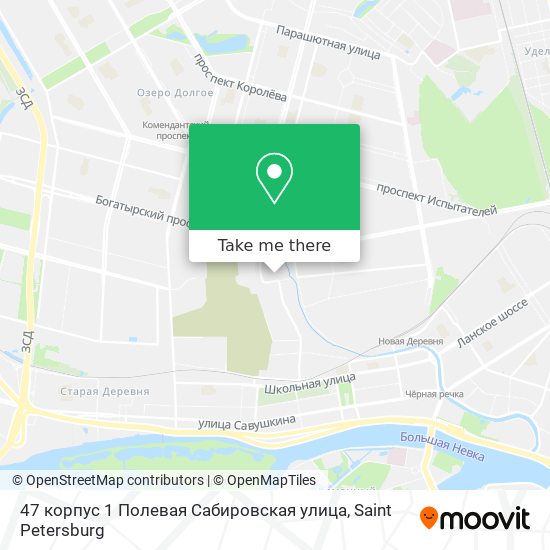 47 корпус 1 Полевая Сабировская улица map