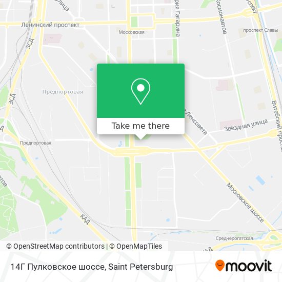 14Г Пулковское шоссе map