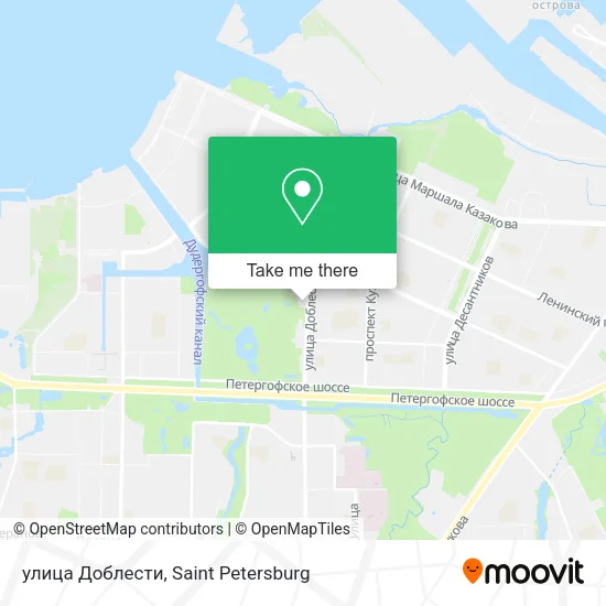 улица Доблести map