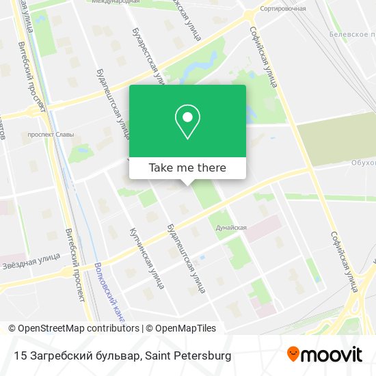 15 Загребский бульвар map