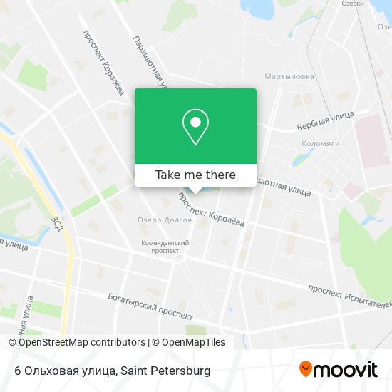 6 Ольховая улица map