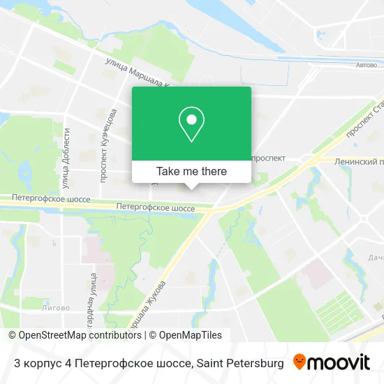 3 корпус 4 Петергофское шоссе map