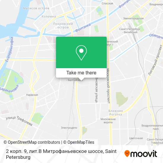 2 корп. 9, лит.В Митрофаньевское шоссе map