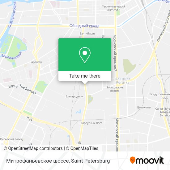 Митрофаньевское шоссе map