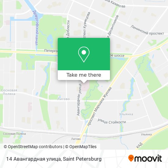 14 Авангардная улица map