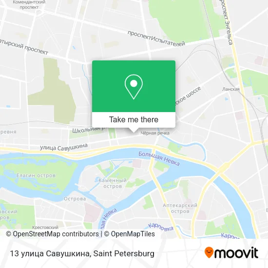 13 улица Савушкина map