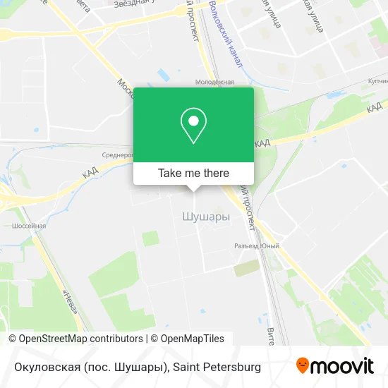 Окуловская (пос. Шушары) map