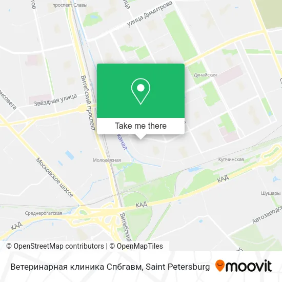 Ветеринарная клиника Спбгавм map