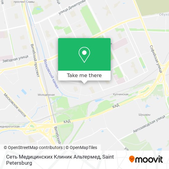 Сеть Медицинских Клиник Альтермед map