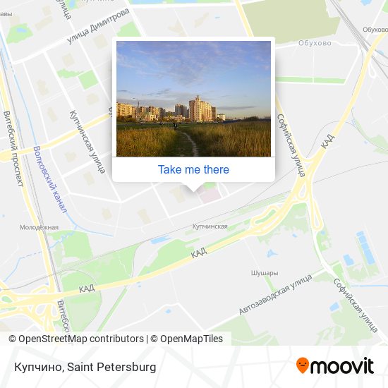 Купчино map