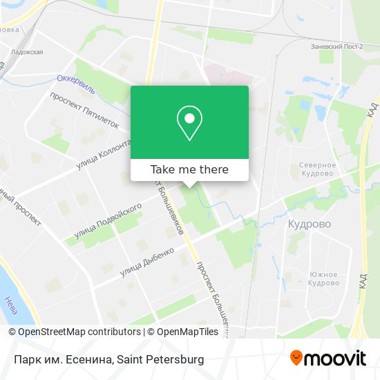 Парк им. Есенина map