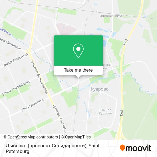 Дыбенко (проспект Солидарности) map