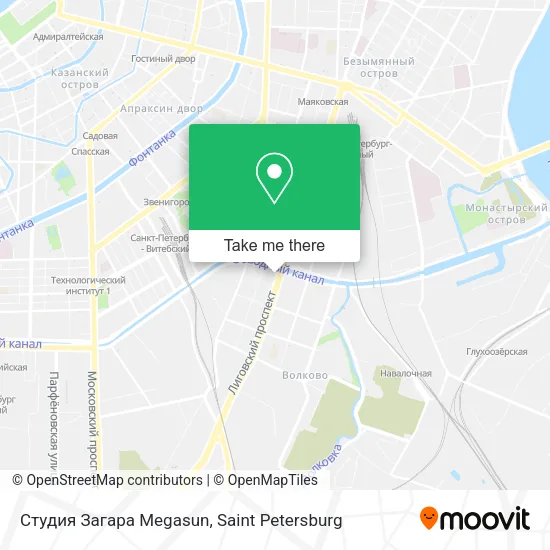 Студия Загара Megasun map