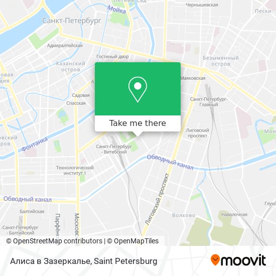 Алиса в Зазеркалье map
