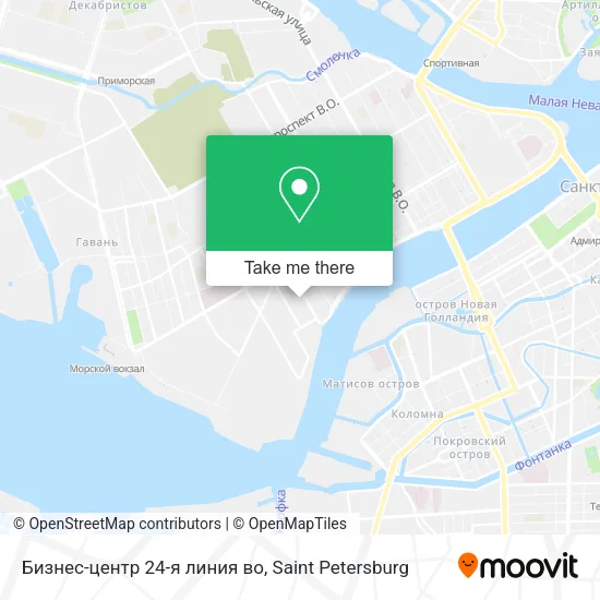 Бизнес-центр 24-я линия во map