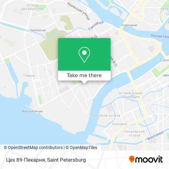 Цех 89-Пекарня map