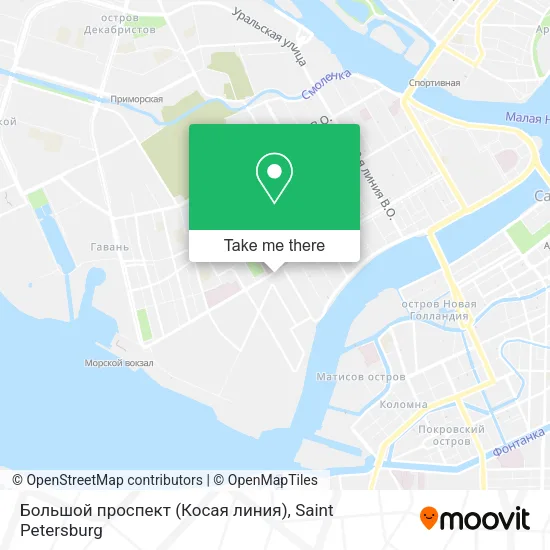 Большой проспект (Косая линия) map