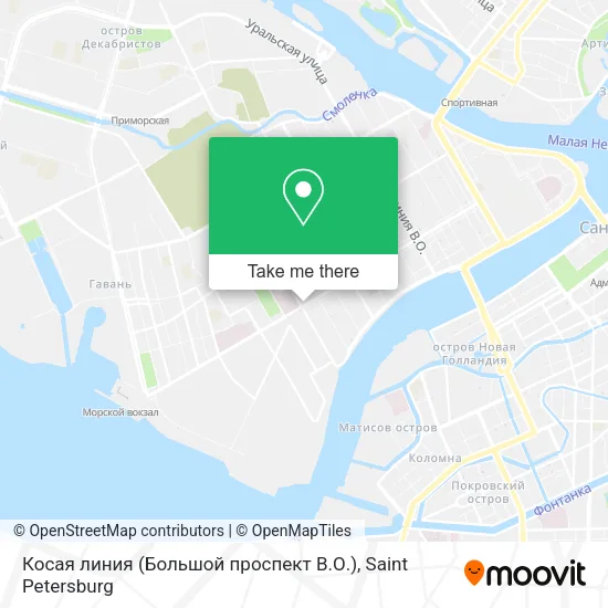 Косая линия (Большой проспект В.О.) map