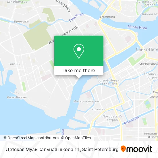 Детская Музыкальная школа 11 map
