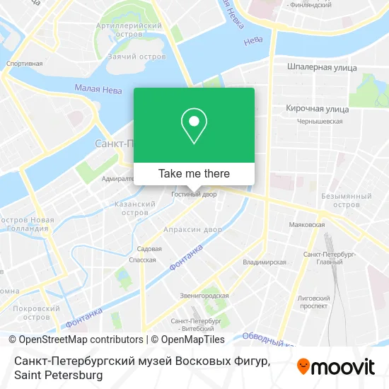 Санкт-Петербургский музей Восковых Фигур map