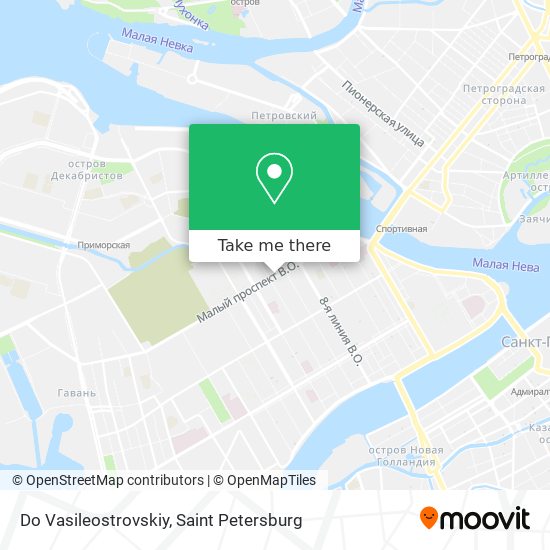 Do Vasileostrovskiy map