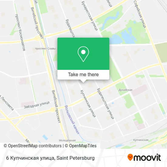 6 Купчинская улица map