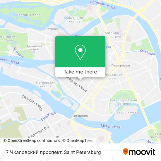 7 Чкаловский проспект map