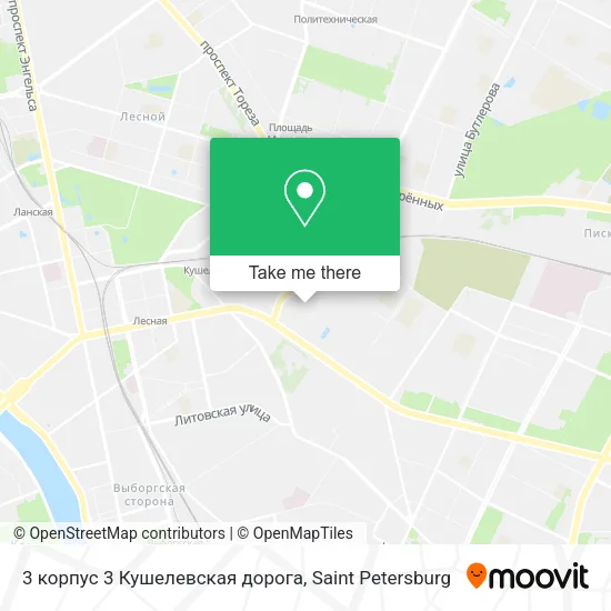 3 корпус 3 Кушелевская дорога map