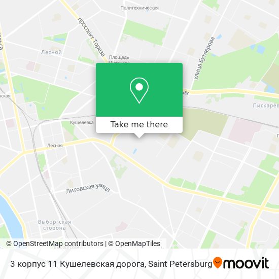 3 корпус 11 Кушелевская дорога map