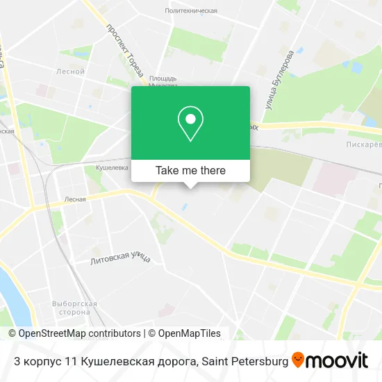 3 корпус 11 Кушелевская дорога map