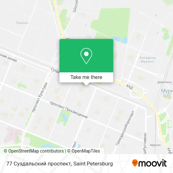 77 Суздальский проспект map