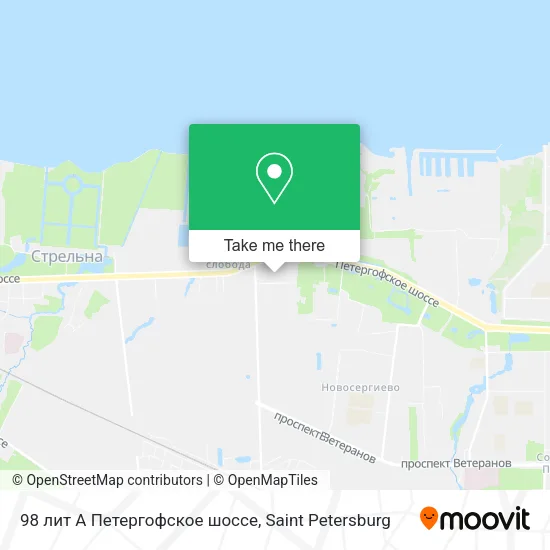 98 лит А Петергофское шоссе map