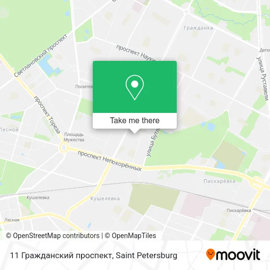 11 Гражданский проспект map