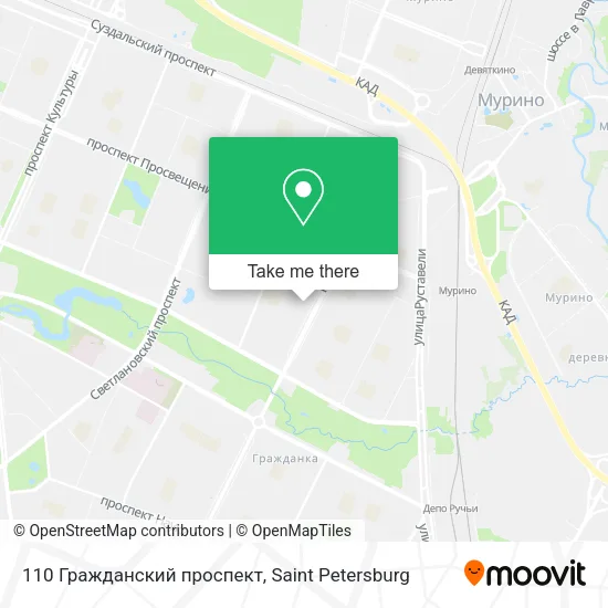 110 Гражданский проспект map