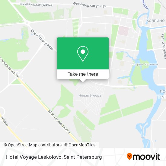 Hotel Voyage Leskolovo map