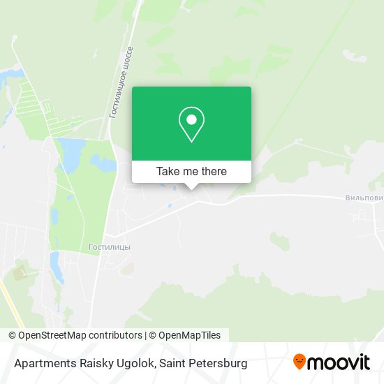 Apartments Raisky Ugolok map