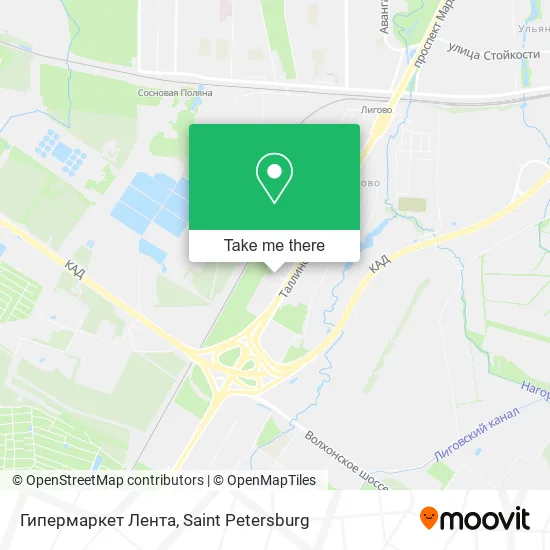 Гипермаркет Лента map
