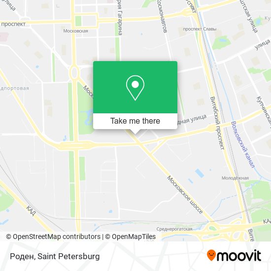 Роден map