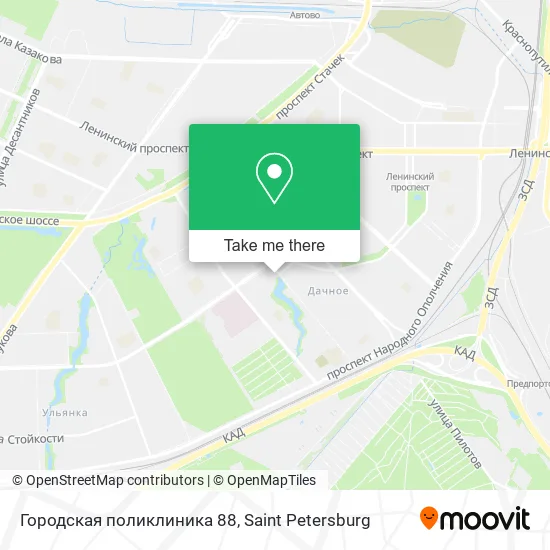 Городская поликлиника 88 map